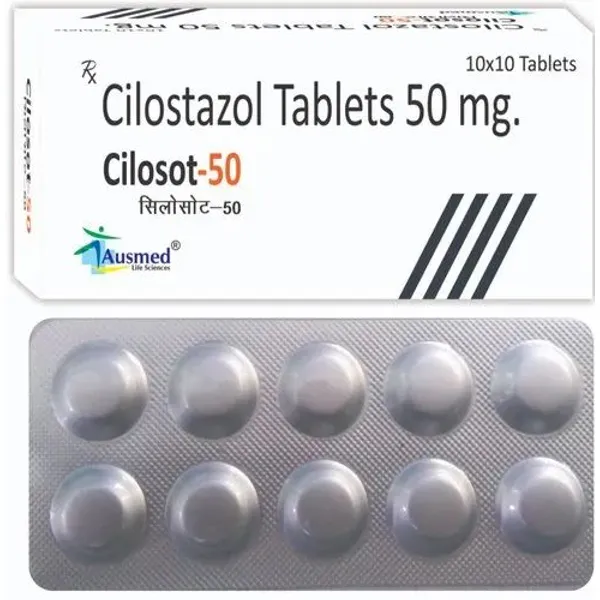 Cilostazol Tablets IP 50mg 50mg in the NexCure Health pharmaceutical catalogue