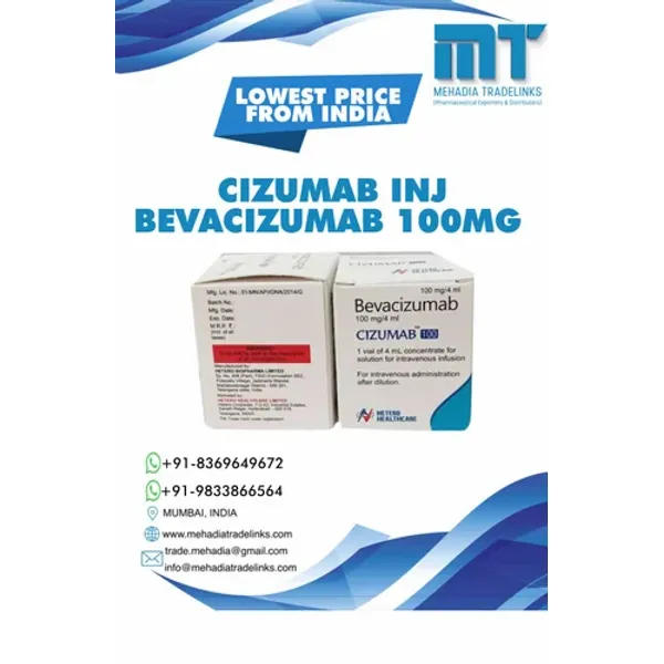 Cizumab 100 Mg Bevacizumab 100 Mg in the NexCure Health pharmaceutical catalogue