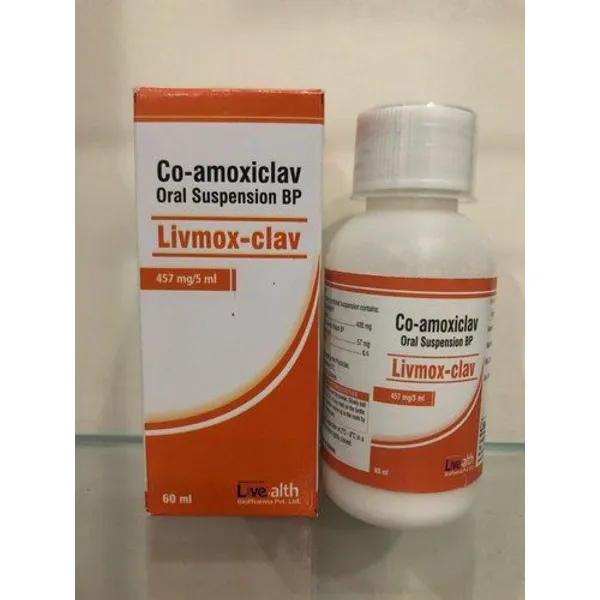 Co-Amoxiclav Oral Suspension BP 457 mg/5ml 457 mg pharmaceutical product details from NexCure Health