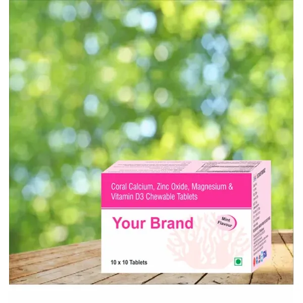 Coral Calcium With Magnesium Zinc And Vitamin D3 Cheawble Tablets in the NexCure Health pharmaceutical catalogue