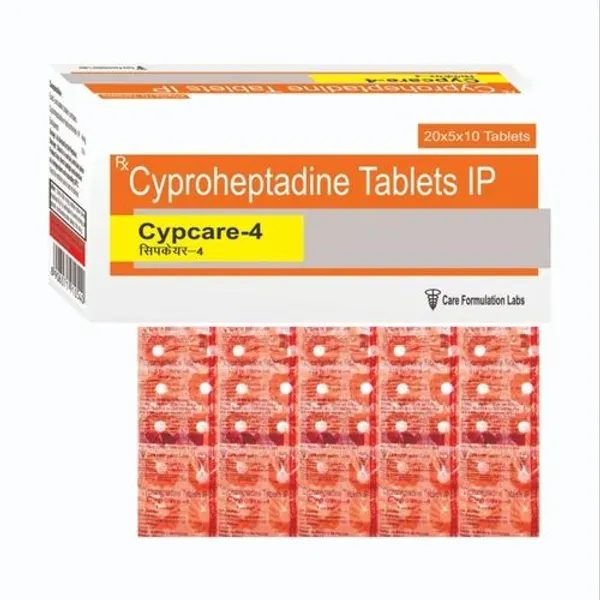 Cyproheptadine Hcl Medicine Tablets in the NexCure Health pharmaceutical catalogue