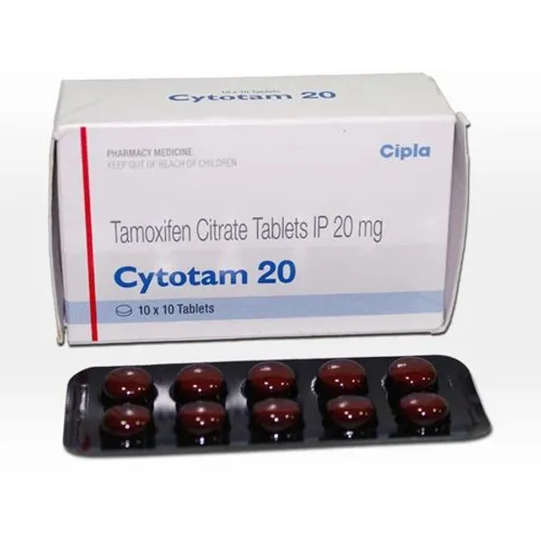 Cytotam 20 ( Tamoxifen Citrate Tablet) in the NexCure Health pharmaceutical catalogue