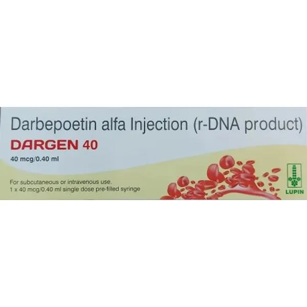 Dargen 40mg Injection 40mg in the NexCure Health pharmaceutical catalogue