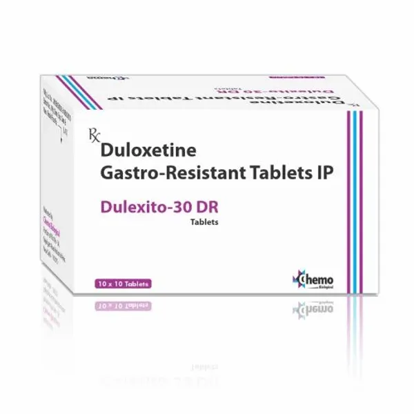Duloxetine Gastro Resistant Tablets IP in the NexCure Health pharmaceutical catalogue