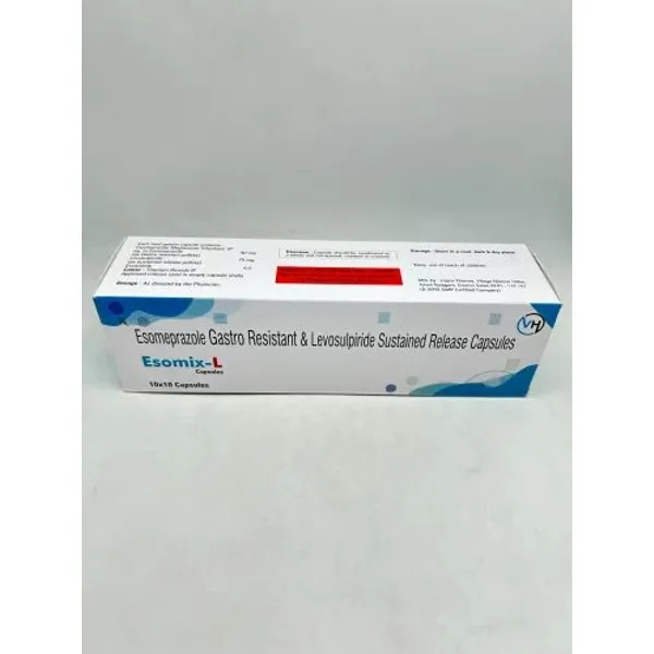 Esomeprazole 40 Mg Levosulpiride 75 Mg capsule 40 Mg pharmaceutical product details from NexCure Health