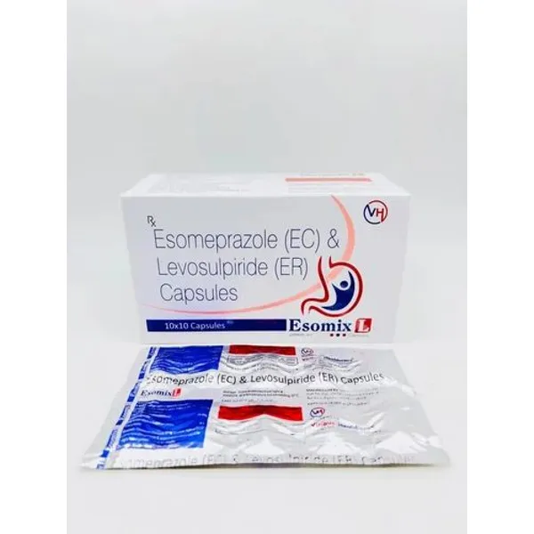 Esomeprazole 40 mg Levosulpiride 75 mg (sr Pellets) 40mg pharmaceutical product details from NexCure Health