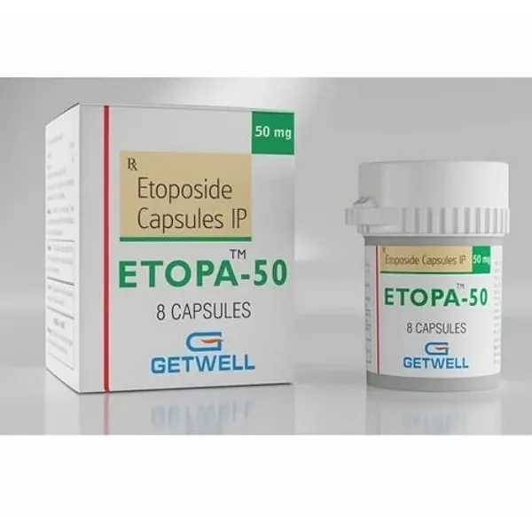 Etopa 50mg Etoposide Capsules 50mg in the NexCure Health pharmaceutical catalogue