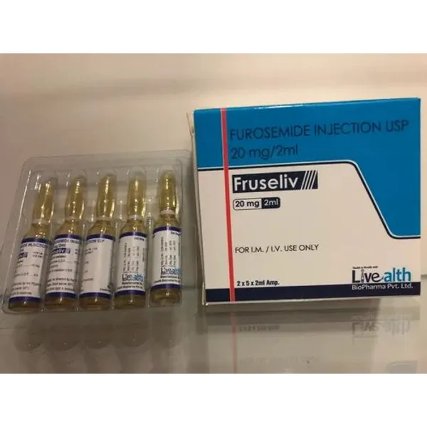 Furosemide Injection USP 20mg 20mg in the NexCure Health pharmaceutical catalogue