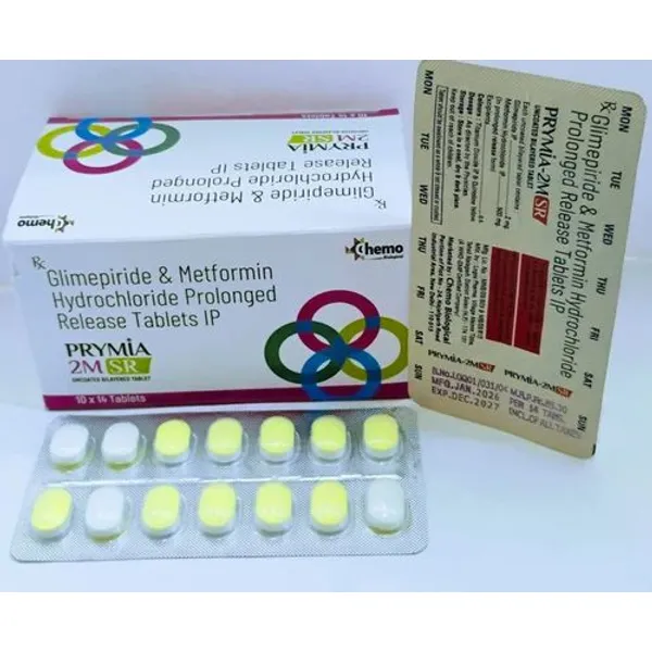 Glimepiride 2mg Metformin 500 Mg Sr 2mg in the NexCure Health pharmaceutical catalogue