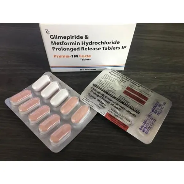 Glimepiride Metformin Hydrochloride Prolonged Realease Tablet in the NexCure Health pharmaceutical catalogue