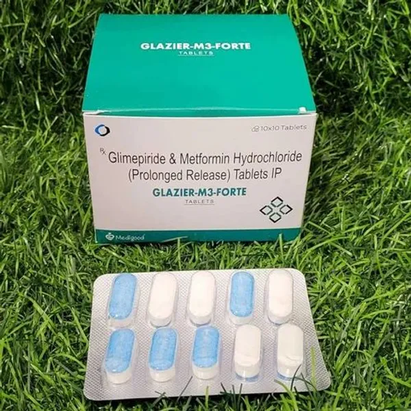 Glimepiride Metformin Hydrochloride Prolonged Release Tablets in the NexCure Health pharmaceutical catalogue