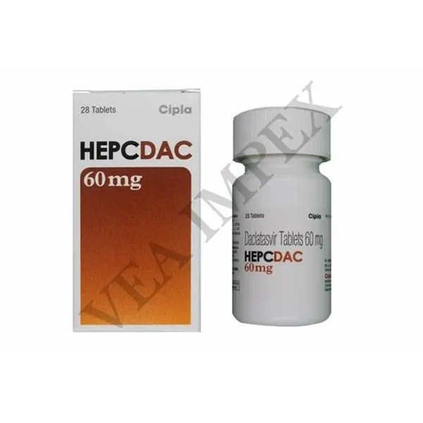 Hepcdac 60 mg (Daclatasvir Tab) 60MG in the NexCure Health pharmaceutical catalogue