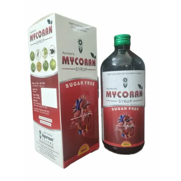 Herbal Medicine For Cardiac Disease - Ayursun Mycoran Syrup pharmaceutical product details from NexCure Health