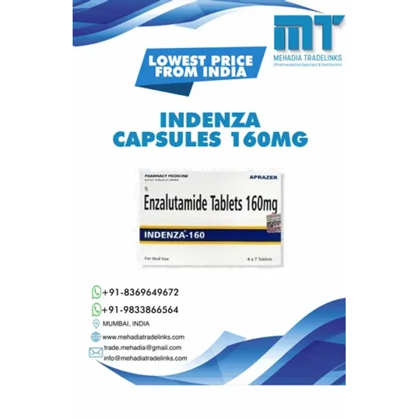 Indenza Enzalutamide Capsules 160mg 160mg pharmaceutical product details from NexCure Health