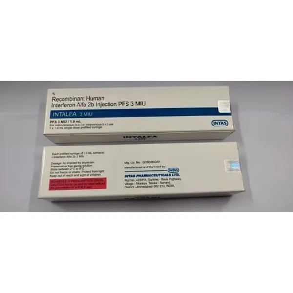 Interferon Alfa 2B Injection in the NexCure Health pharmaceutical catalogue