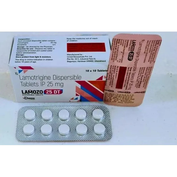 Lamotrigine 25mg 25mg in the NexCure Health pharmaceutical catalogue