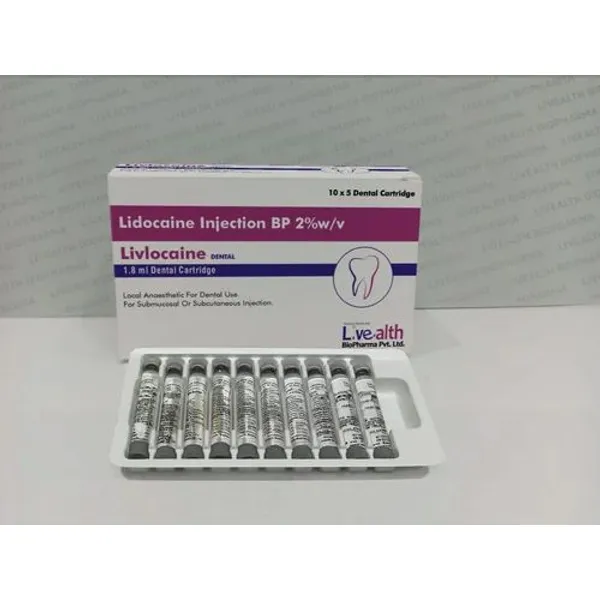 Lidocaine Injection BP 2% (Dental Cartridge) 2% in the NexCure Health pharmaceutical catalogue