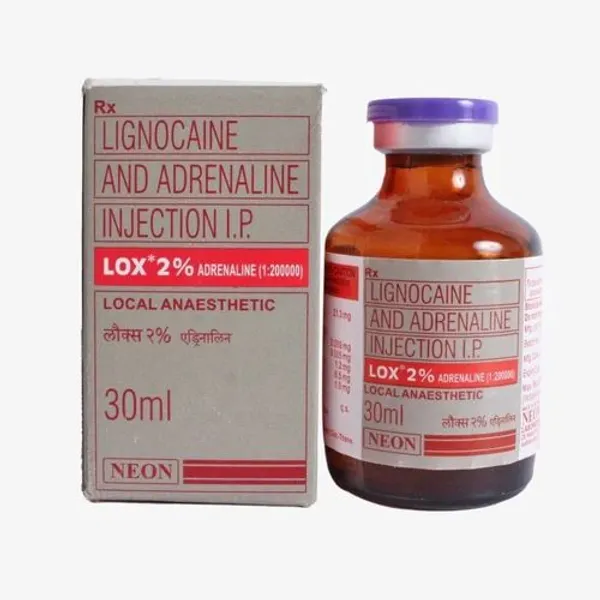 Lignocaine Adrenaline Injection in the NexCure Health pharmaceutical catalogue