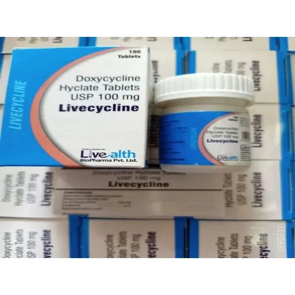 Livecycline Doxycycline 100mg Tablets 100mg in the NexCure Health pharmaceutical catalogue