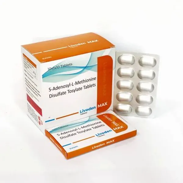 Livoden Max S-Adenosyl L-Methionine Disulfate Tosylate Tablets in the NexCure Health pharmaceutical catalogue
