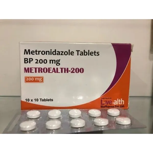 Metronidazole Tablets BP 200 mg 200 mg in the NexCure Health pharmaceutical catalogue