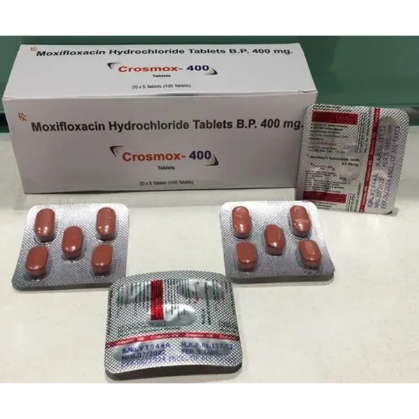 Moxifloxacin Hydrochloride Tablets B.P. 400 MG 400 MG pharmaceutical product details from NexCure Health
