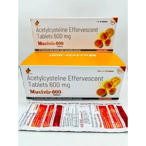 N-Acetylcysteine Effervescent Tablets 600mg 600mg pharmaceutical product details from NexCure Health