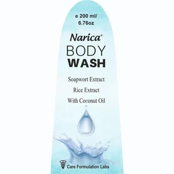 Narica Body Wash in the NexCure Health pharmaceutical catalogue