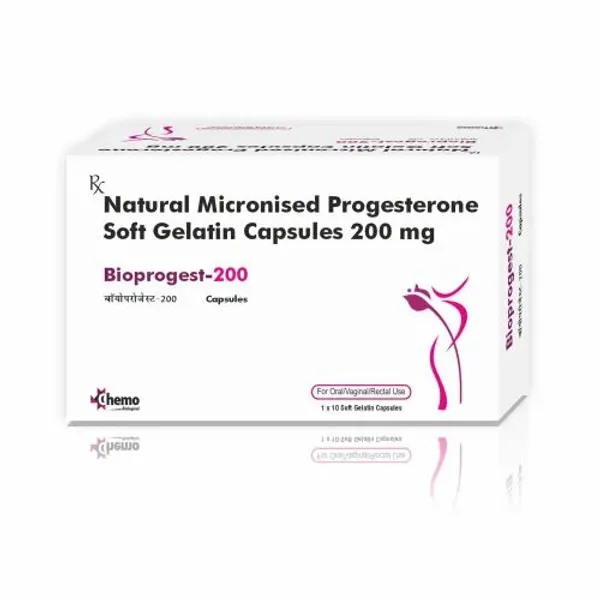 Natural Micronised Progesterone 200 Soft Gelatin Capsules 200mg 200mg pharmaceutical product details from NexCure Health