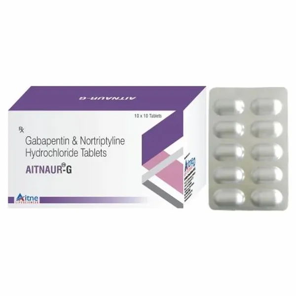 Nortriptyline 10 mg +gabapentine 400 mg Tab Alu Alu 10MG in the NexCure Health pharmaceutical catalogue