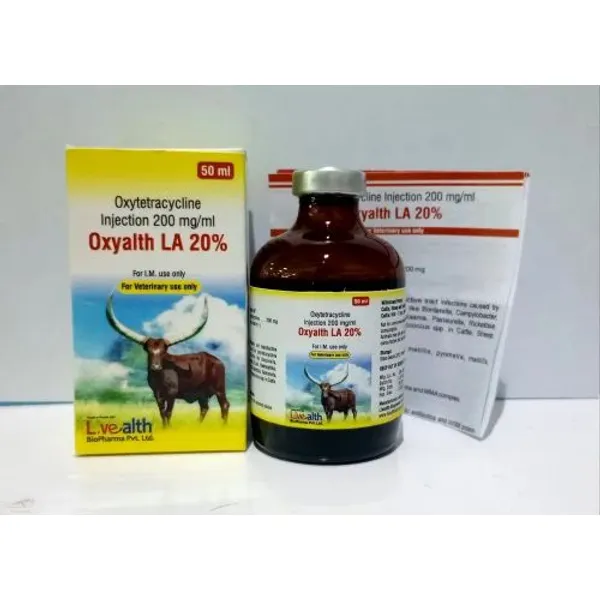 Oxytetracycline Injection 200 mg.(50 ml) 200 mg in the NexCure Health pharmaceutical catalogue