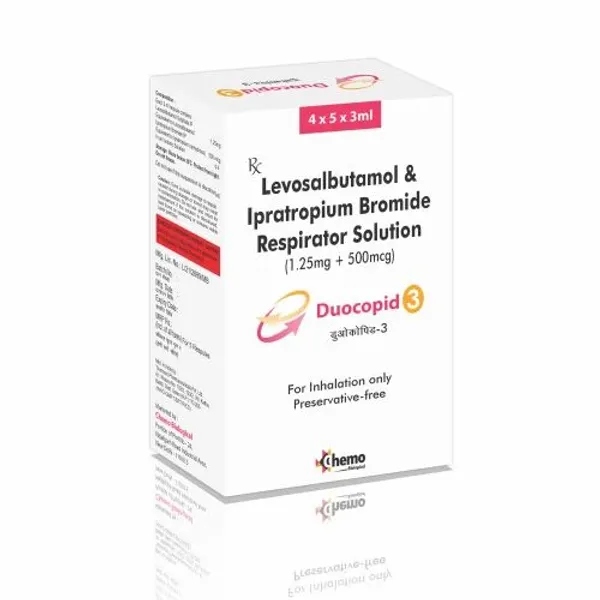 PCD Franchise for Ipratropium Bromide Levosalbutamol Inhaler in the NexCure Health pharmaceutical catalogue