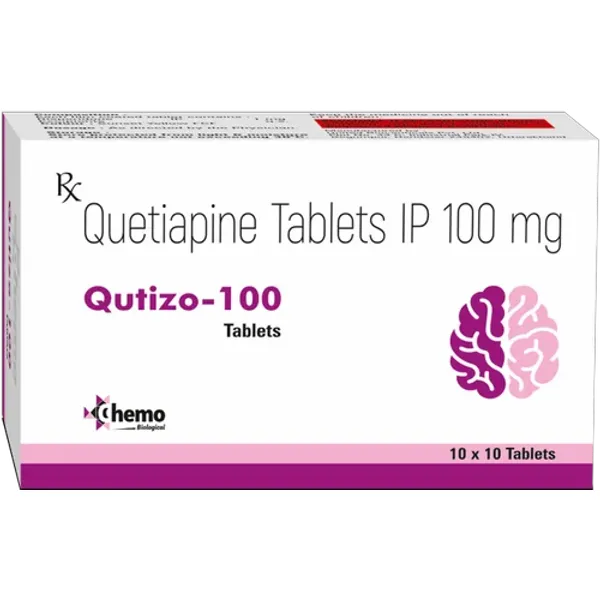 Quetiapine 100 Mg Tablets 100 Mg in the NexCure Health pharmaceutical catalogue