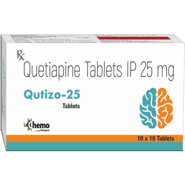 Quetiapine 25mg Tablets 25mg in the NexCure Health pharmaceutical catalogue