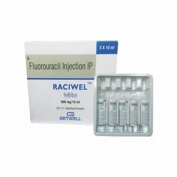 Raciwel 500 mg Flurouracil 500MG in the NexCure Health pharmaceutical catalogue