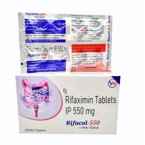 Rifaximin Tablets 550 Mg 550 Mg in the NexCure Health pharmaceutical catalogue