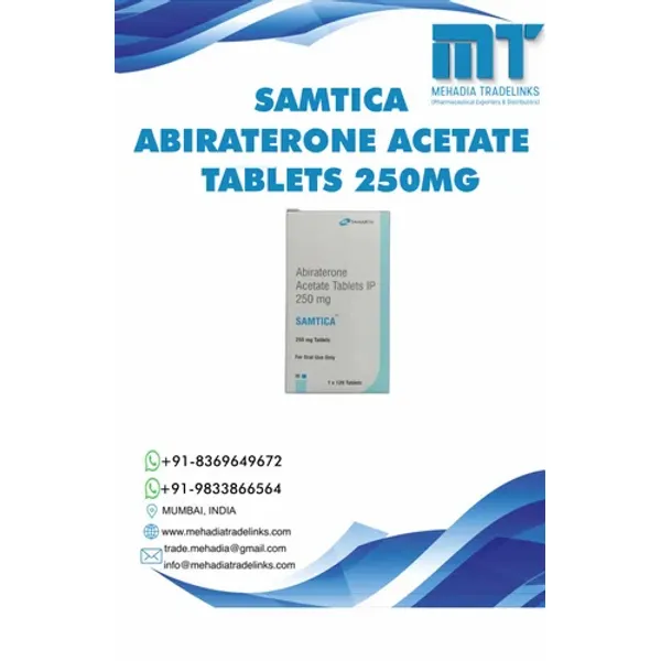Samtica - Abiraterone Acetate Tablet pharmaceutical product details from NexCure Health
