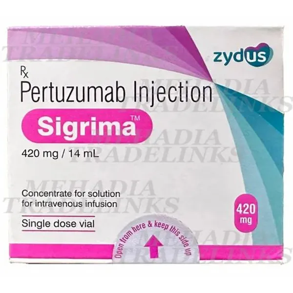Sigrima Pertuzumab 420mg 420mg pharmaceutical product details from NexCure Health
