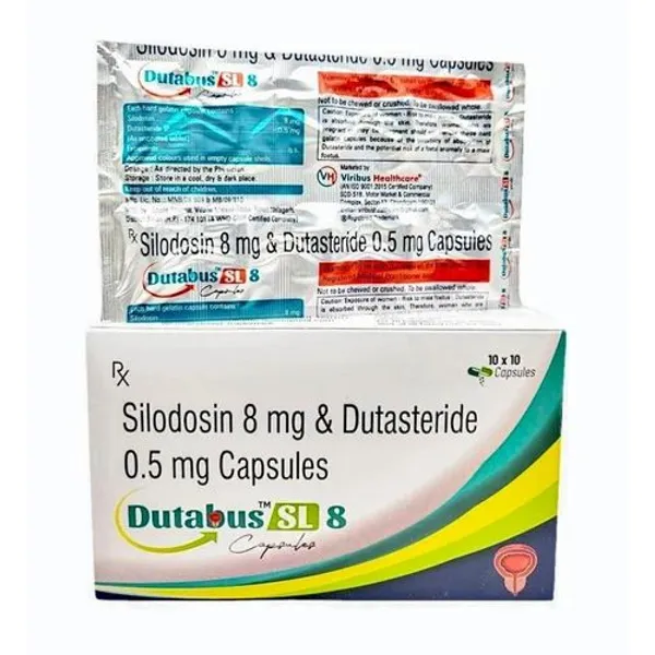 Silodosin 8mg & Dutasteride 0.5mg Capsules 8mg in the NexCure Health pharmaceutical catalogue