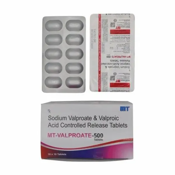 Sodium Valproate 500mg Tablet 500mg in the NexCure Health pharmaceutical catalogue