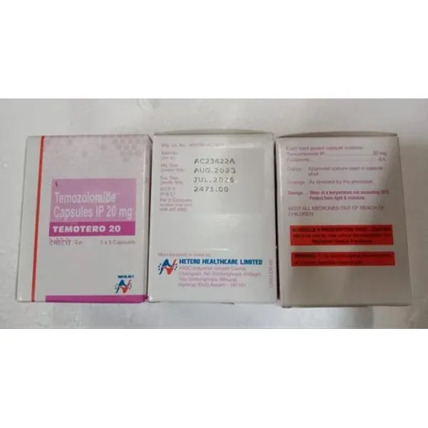 Temotero 20 Mg Capsules 20 Mg pharmaceutical product details from NexCure Health