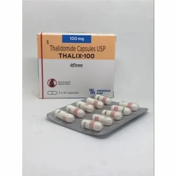 Thalix Capsule (Thalidomide 50mg & 100mg) 50mg pharmaceutical product details from NexCure Health