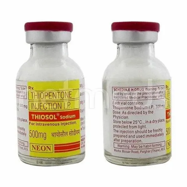 Thiosol 500mg Inj (Thiopentone) 500mg in the NexCure Health pharmaceutical catalogue