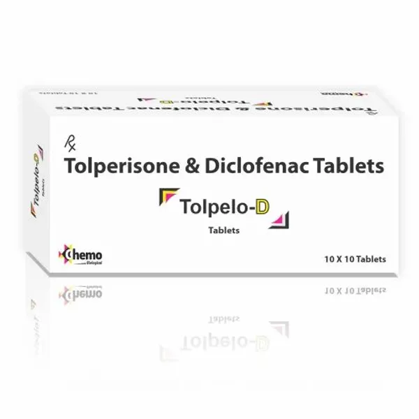 Tolperisone Diclofenac Tablet in the NexCure Health pharmaceutical catalogue