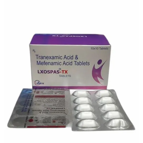 Tranexamic Acid 500 Mg, Mefenamic Acid 250 mg Tablet (FC) 500 mg in the NexCure Health pharmaceutical catalogue