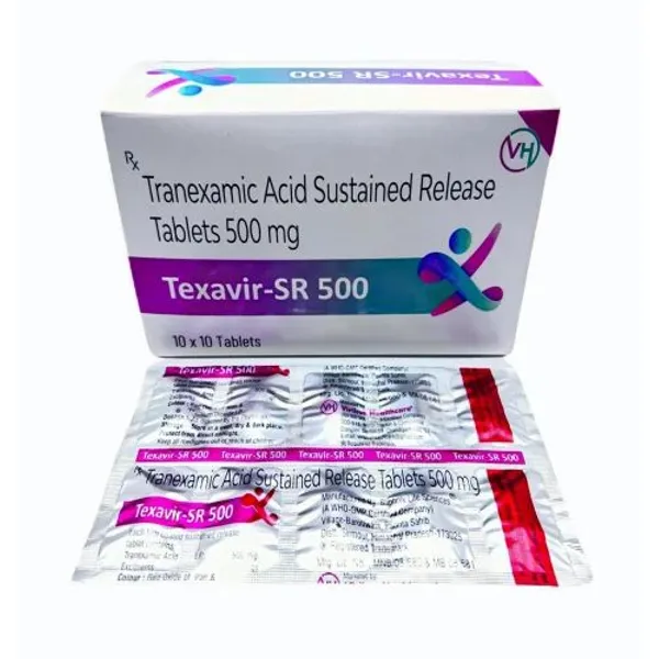 Tranexamic acid 500mg Sustained release Tablet 500mg in the NexCure Health pharmaceutical catalogue