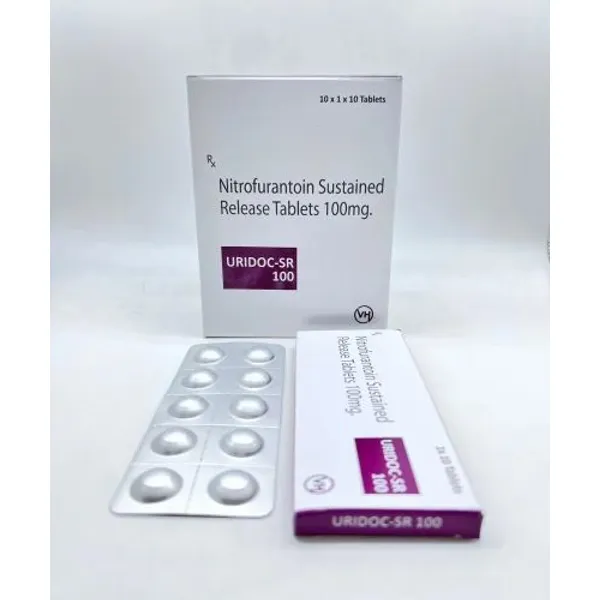 Uridoc SR 1oo Tablet Nitrofurantoin 100 mg Sustained Released 100mg in the NexCure Health pharmaceutical catalogue