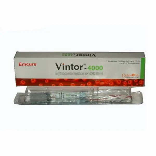 Vintor 4000 Injection in the NexCure Health pharmaceutical catalogue