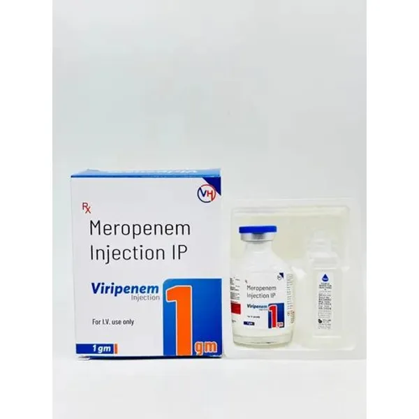 Viripenem Meropenem Injection 1gm 1g in the NexCure Health pharmaceutical catalogue