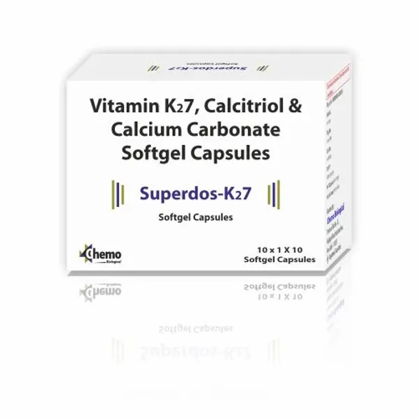 Vitamin K27, Calcitriol and Calcium Carbonate Softgel Capsule pharmaceutical product details from NexCure Health